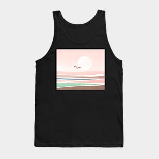 Pastel colored landscape poster Tank Top